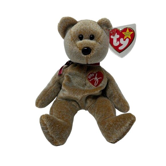 Ty Beanie Baby Signature Bear with tags 1999 Retired Original - Picture 2 of 15